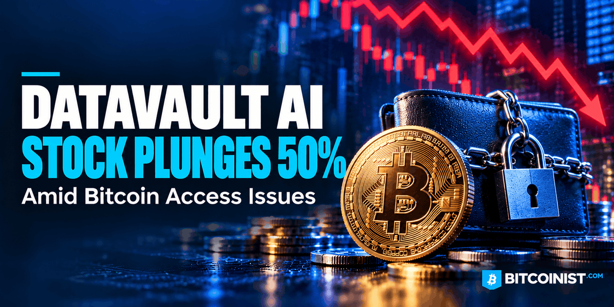 سهام ‎Datavault‎ ‎AI‎ به دلیل مشکلات دسترسی بیت کوین ‎50‎ درصد سقوط کرد
